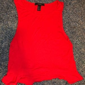 Red Forever 21 Tank/Crop Top